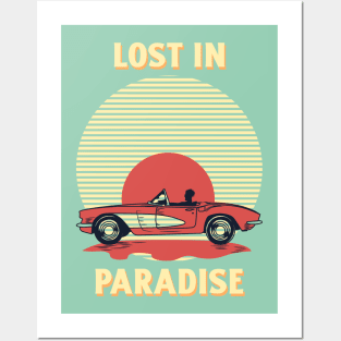 Lost in paradise retro summer Posters and Art